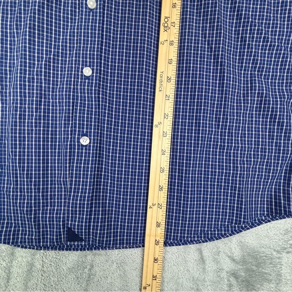 UNTUCKit Shirt Mens XL Blue Check Wrinkle Free Button Down Preppy Office - Picture 11 of 11